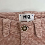 Paige Pale Pink Corduroy Nellie Jeans 25