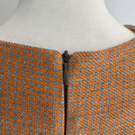 Rodebjer £580 Orange & Pearl Eluretta Weave Midi Dress S