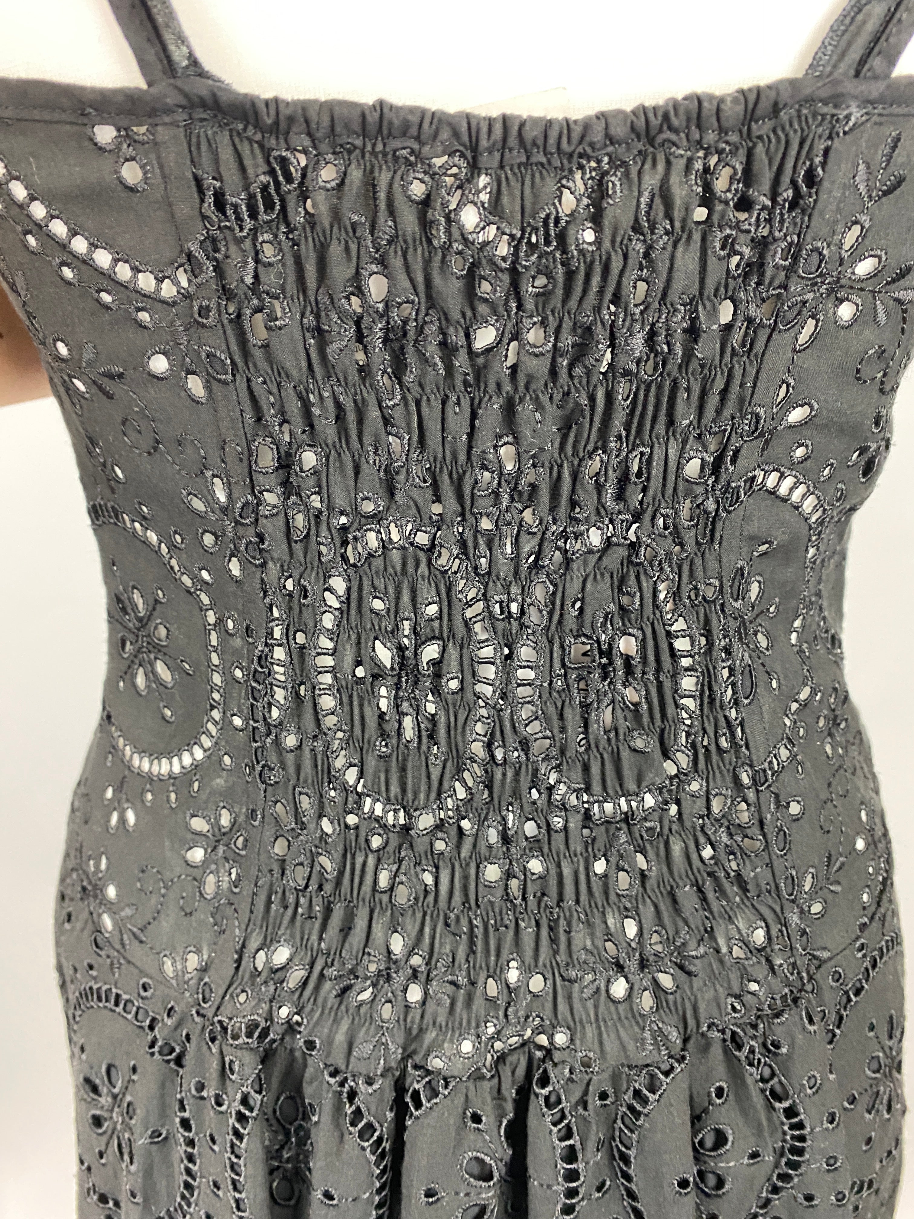 Charo Ruiz New £728 Black Irene Maxi Dress S