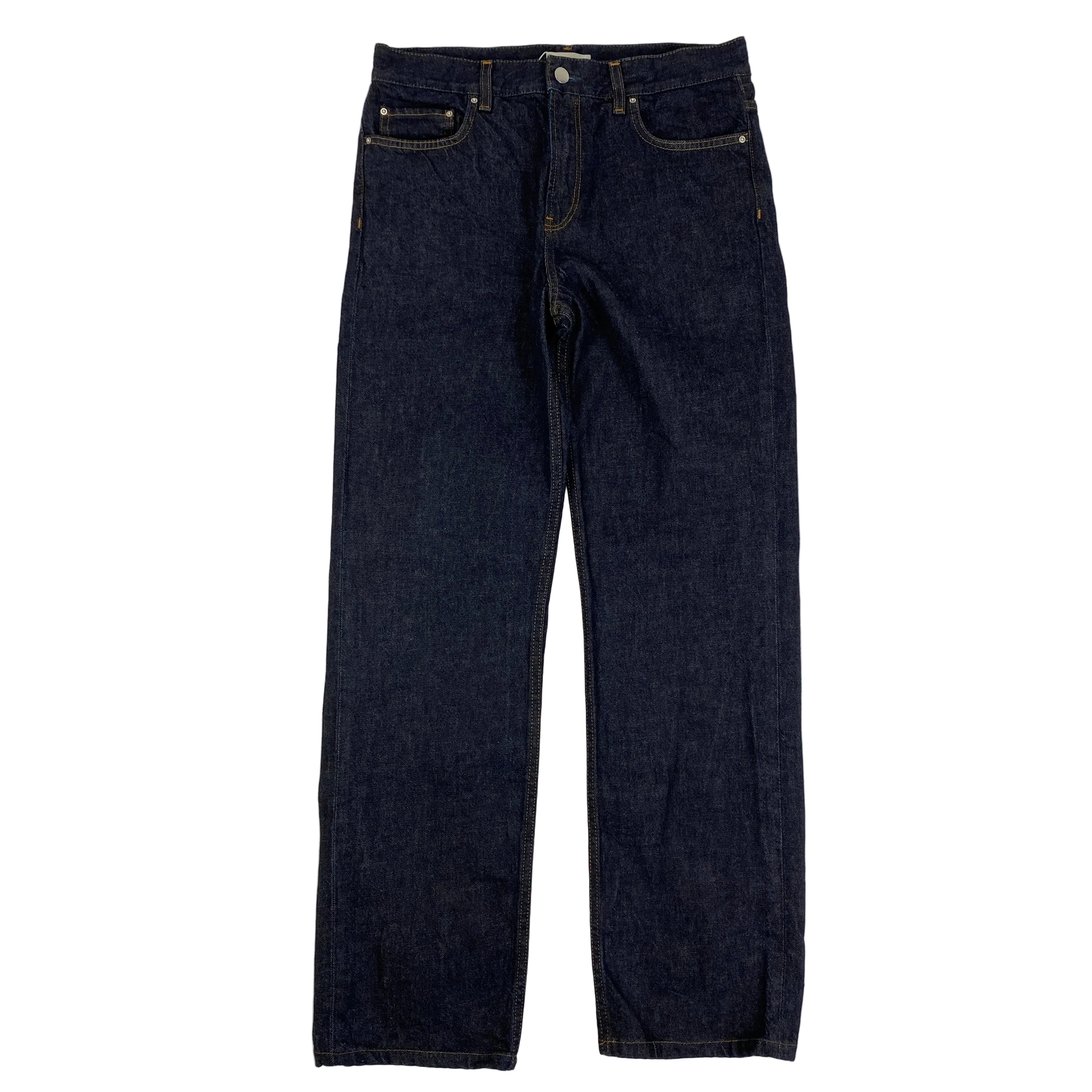 Toteme  £330 Dark Wash Denim Low Straight Jeans 27