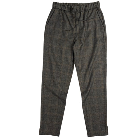 Fabiana Filippi New Grey POW Check Superfine Drawstring Pants XS