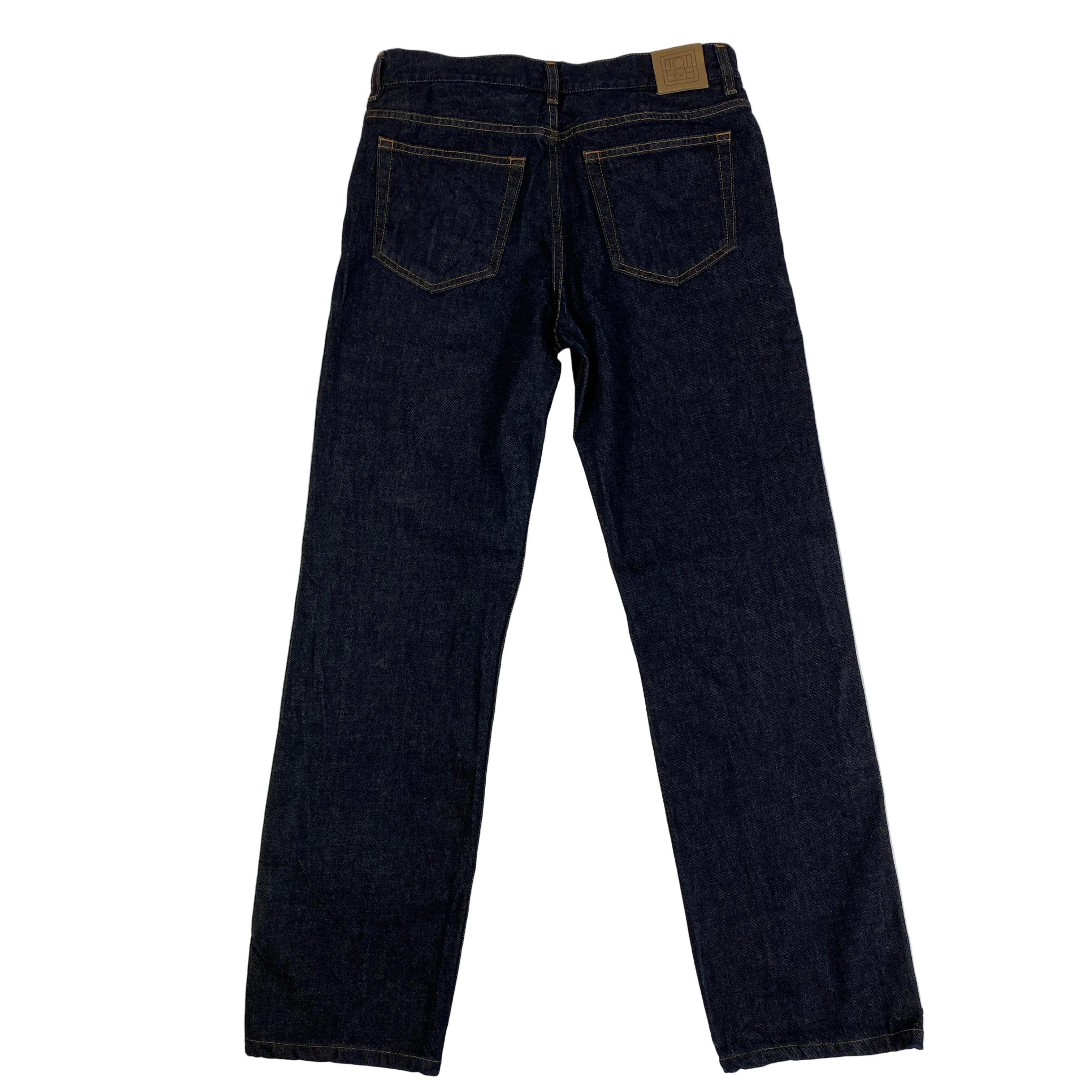 Toteme  £330 Dark Wash Denim Low Straight Jeans 27