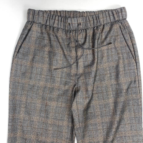 Fabiana Filippi New Grey POW Check Superfine Drawstring Pants XS