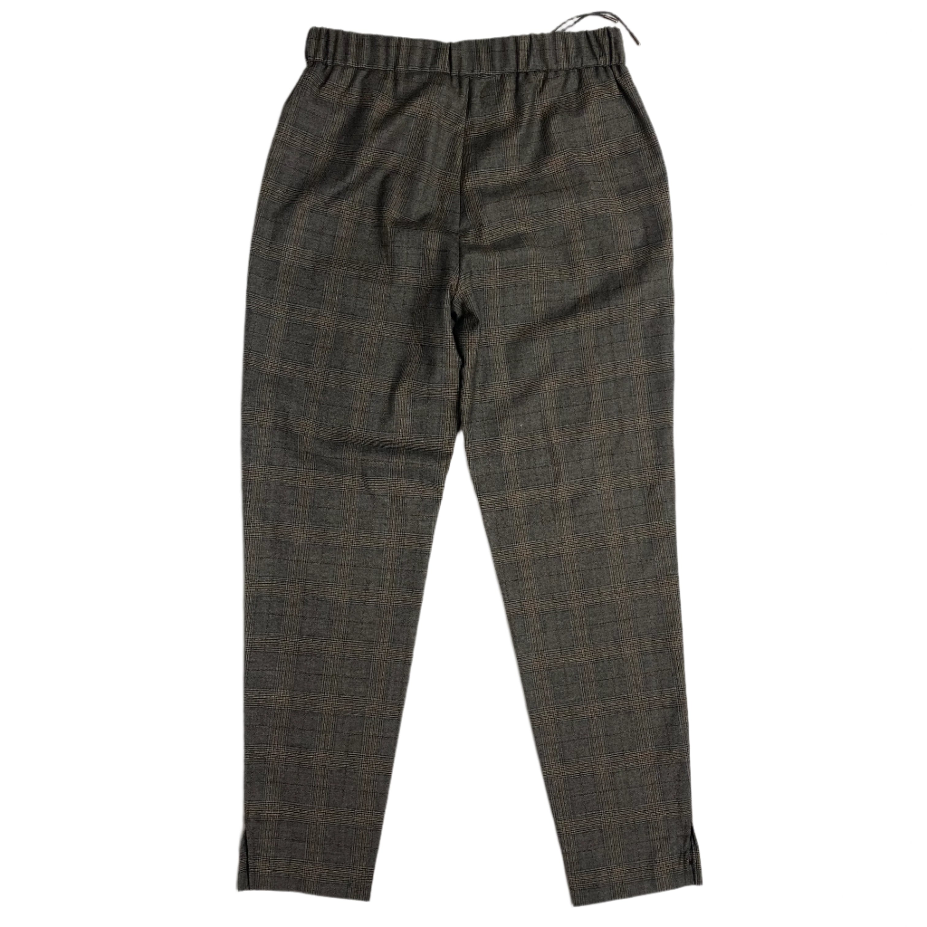 Fabiana Filippi New Grey POW Check Superfine Drawstring Pants XS