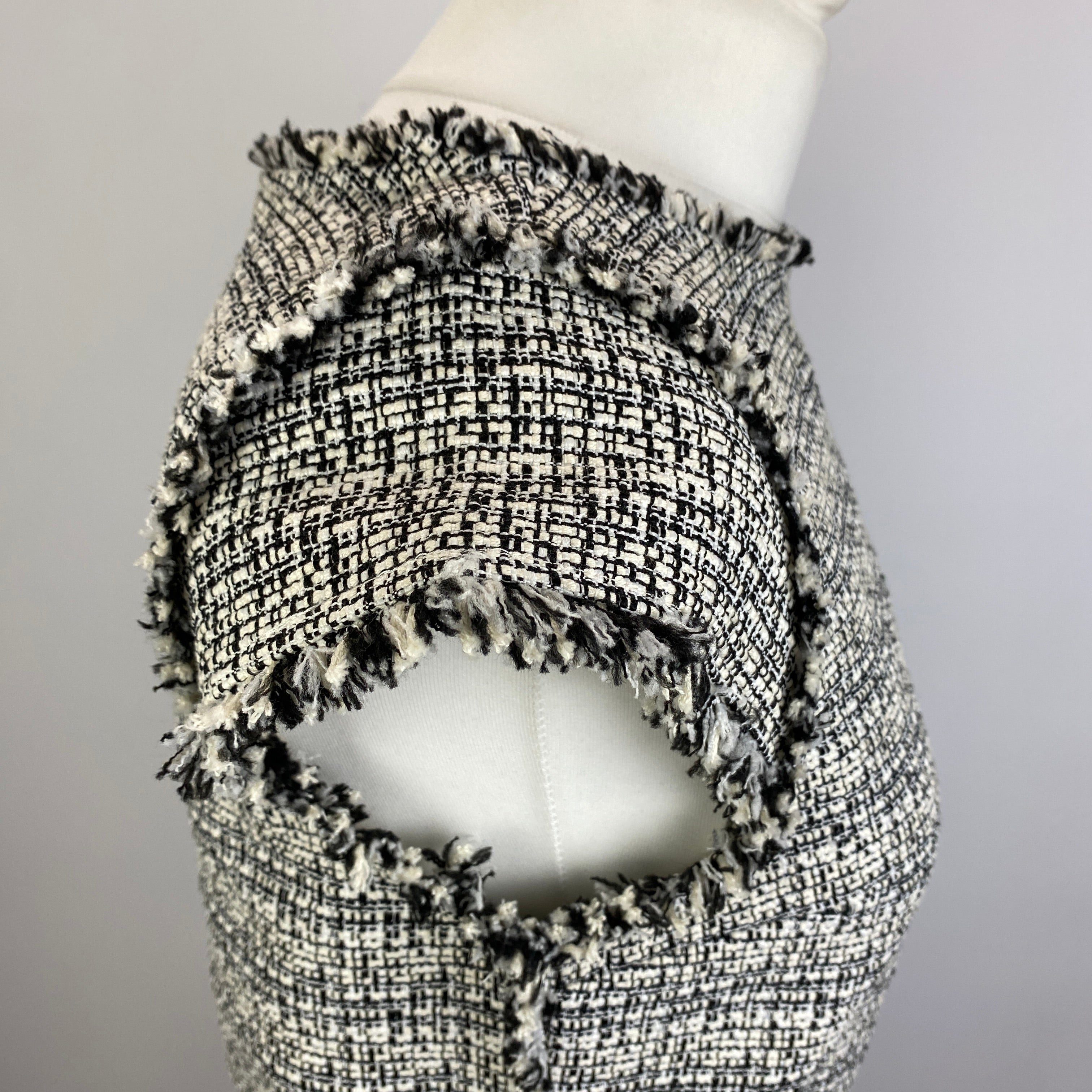 Alice & Olivia New Monochrome Weave Top S