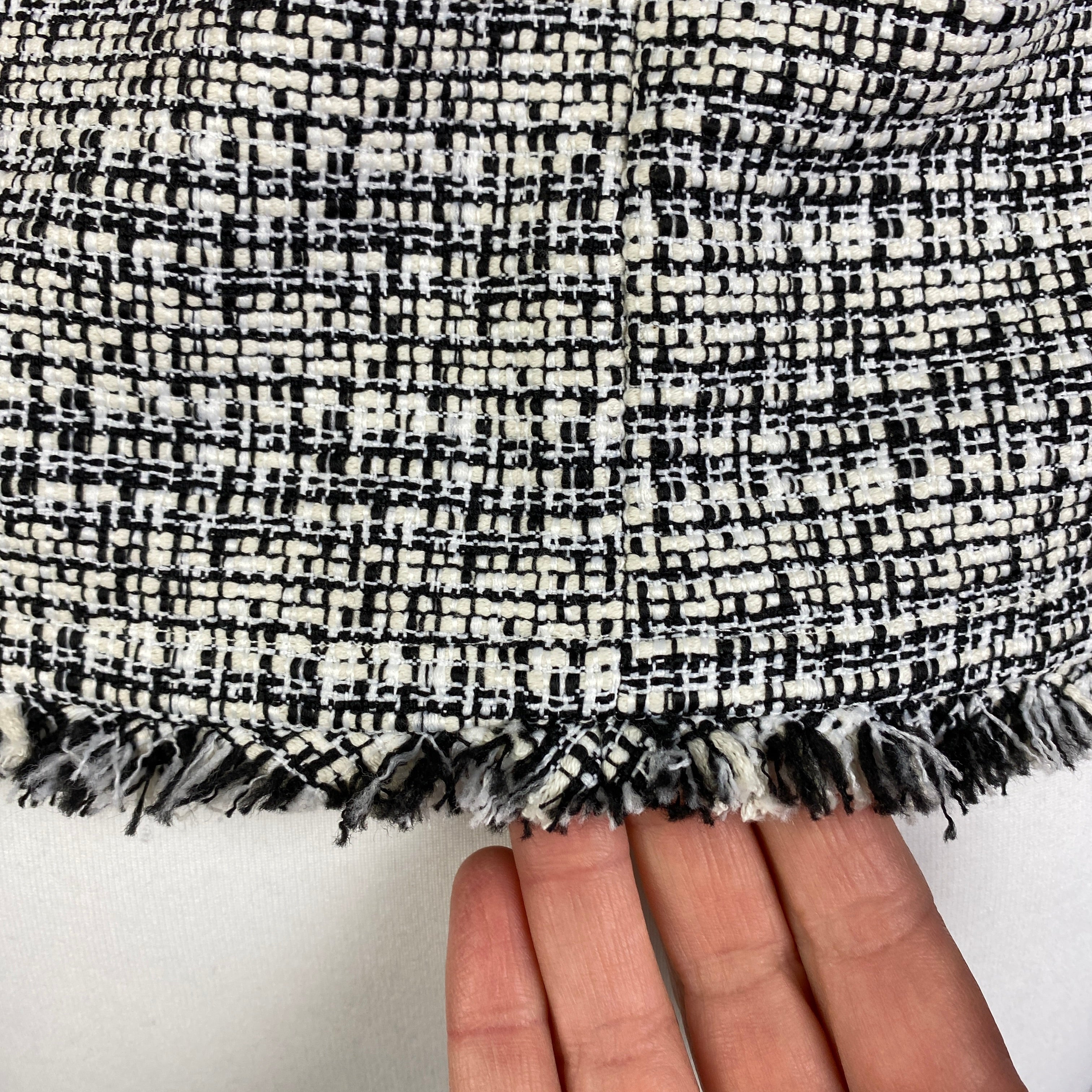 Alice & Olivia New Monochrome Weave Top S