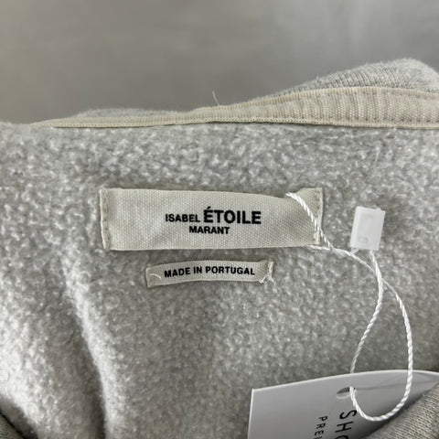 Isabel Marant Etoile £325 Pale Grey Logo Hoodie M