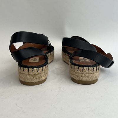Valentino Garavani £550 Teodora Studded Suede Black Sandals 39
