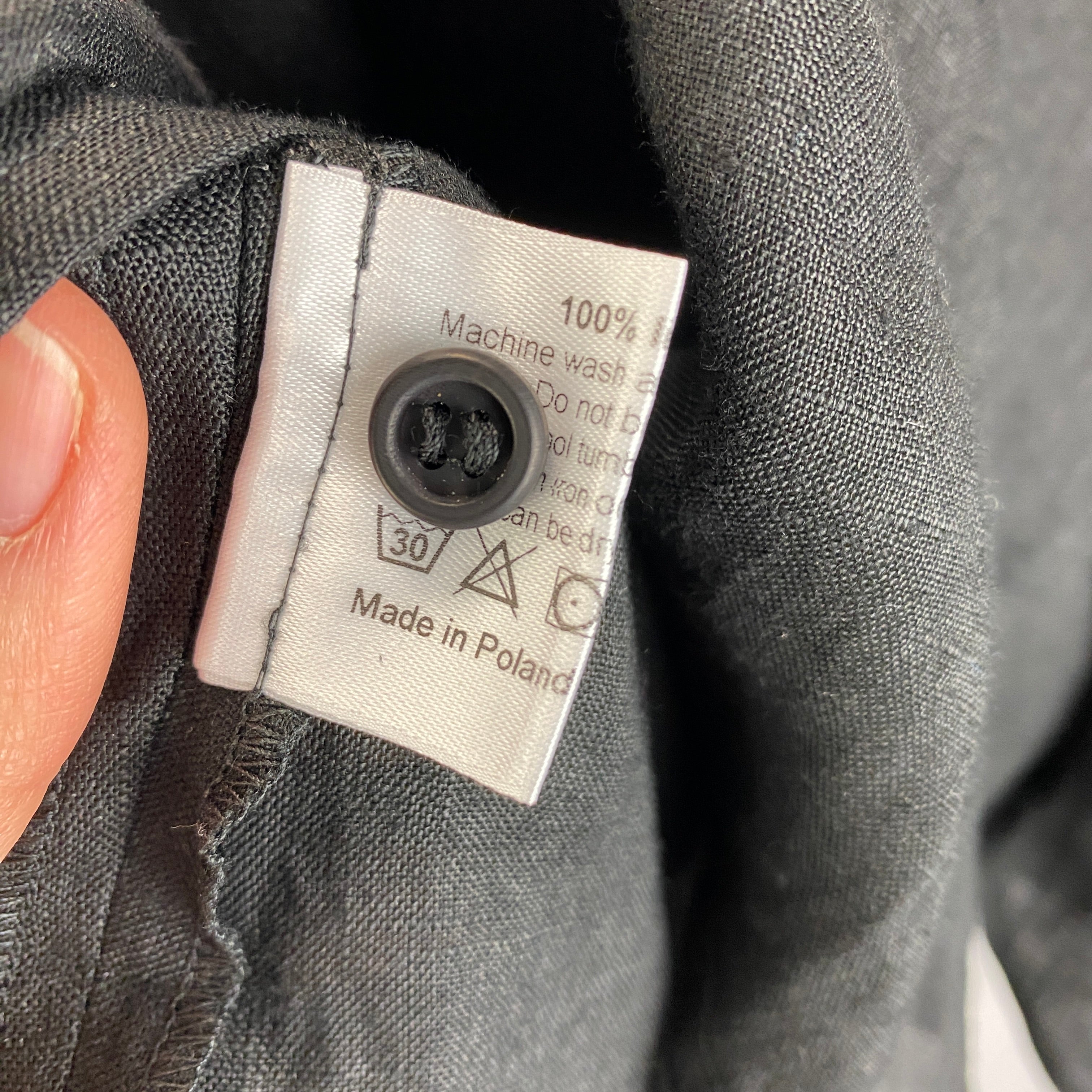 Eskander New £395 Black Linen Short Sleeve Shirt XS/S/M/L