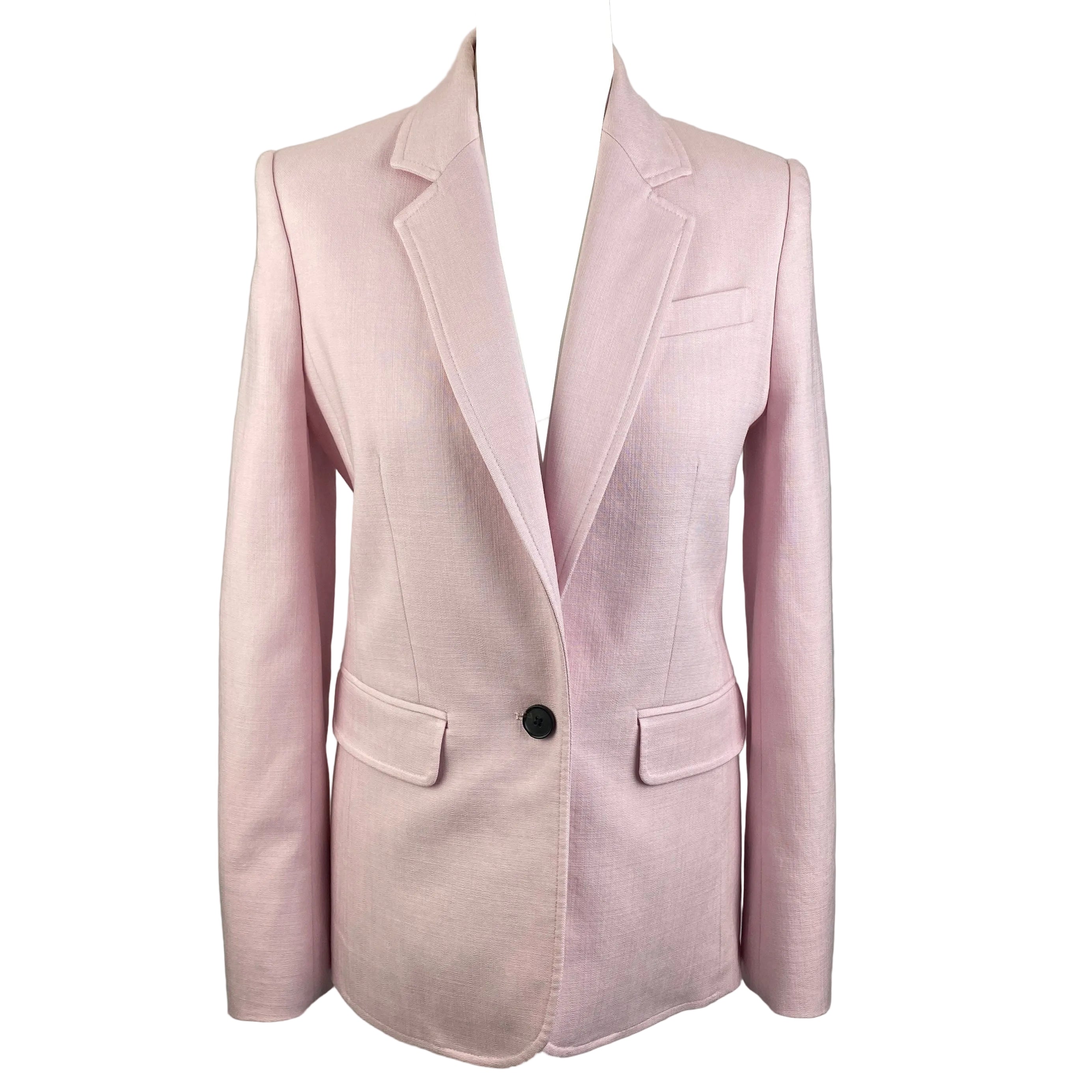 Me&Em Baby Pink Single Button Blazer XS
