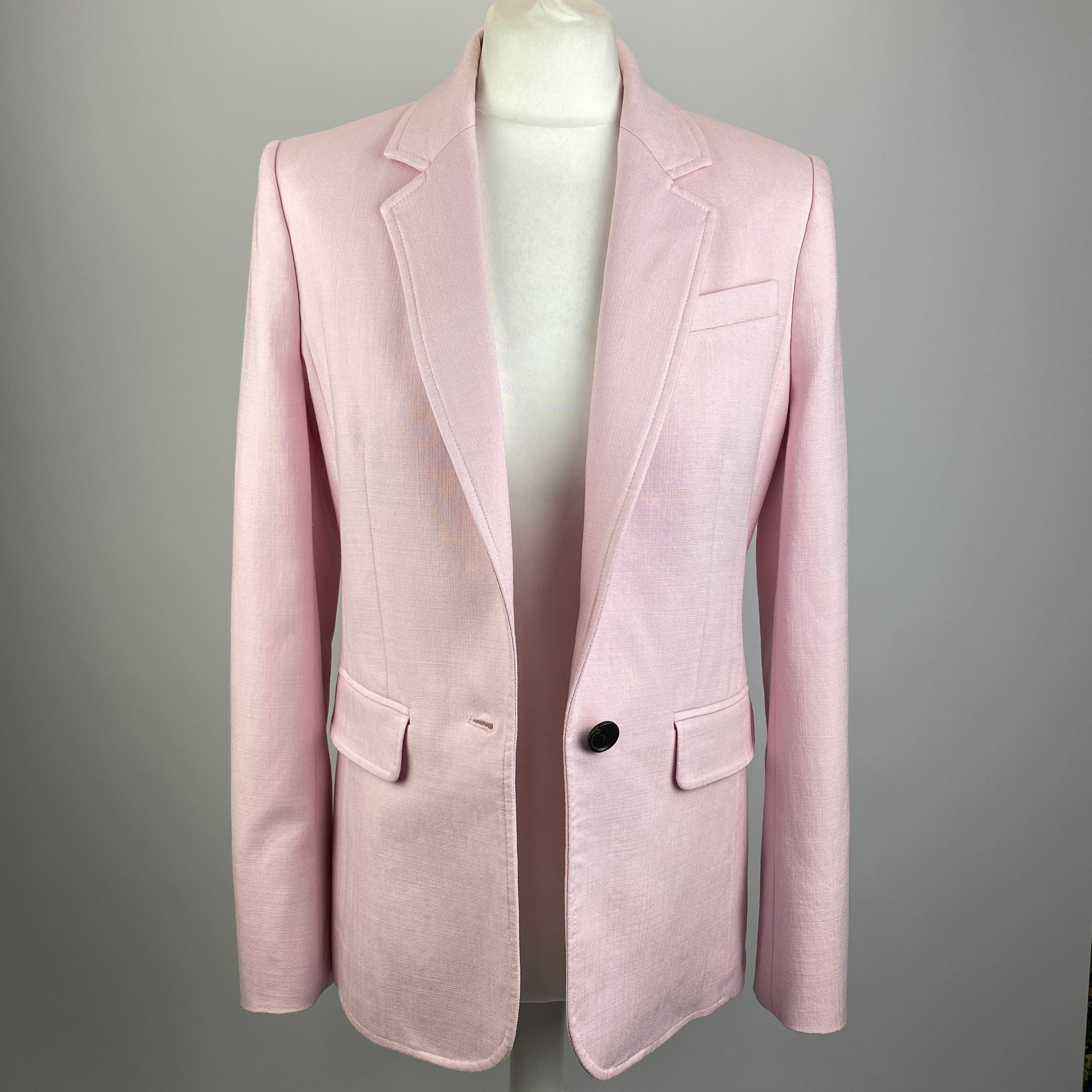 Me&Em Baby Pink Single Button Blazer XS
