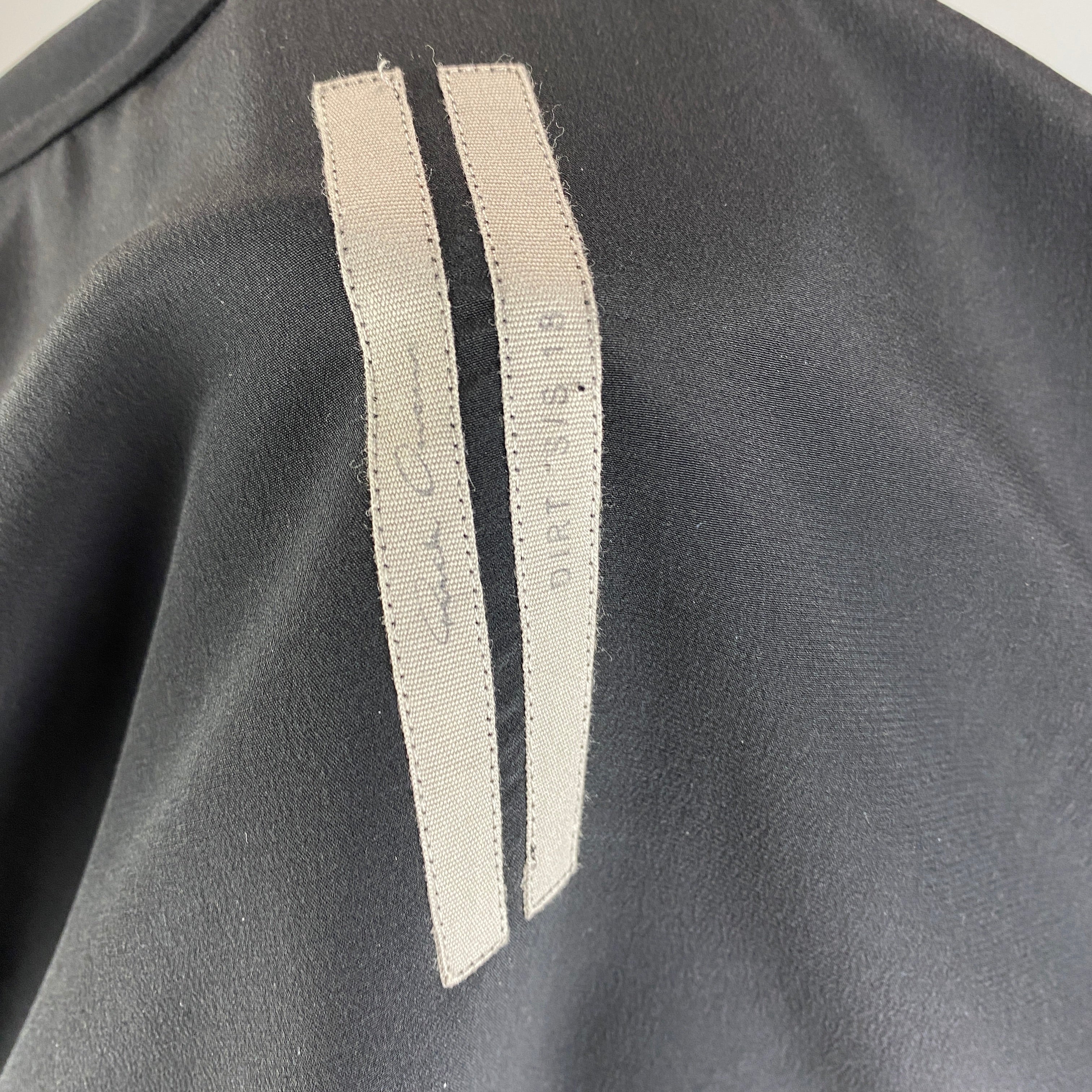 Rick Owens £930 Black Silk Wrap Tulip Dress M
