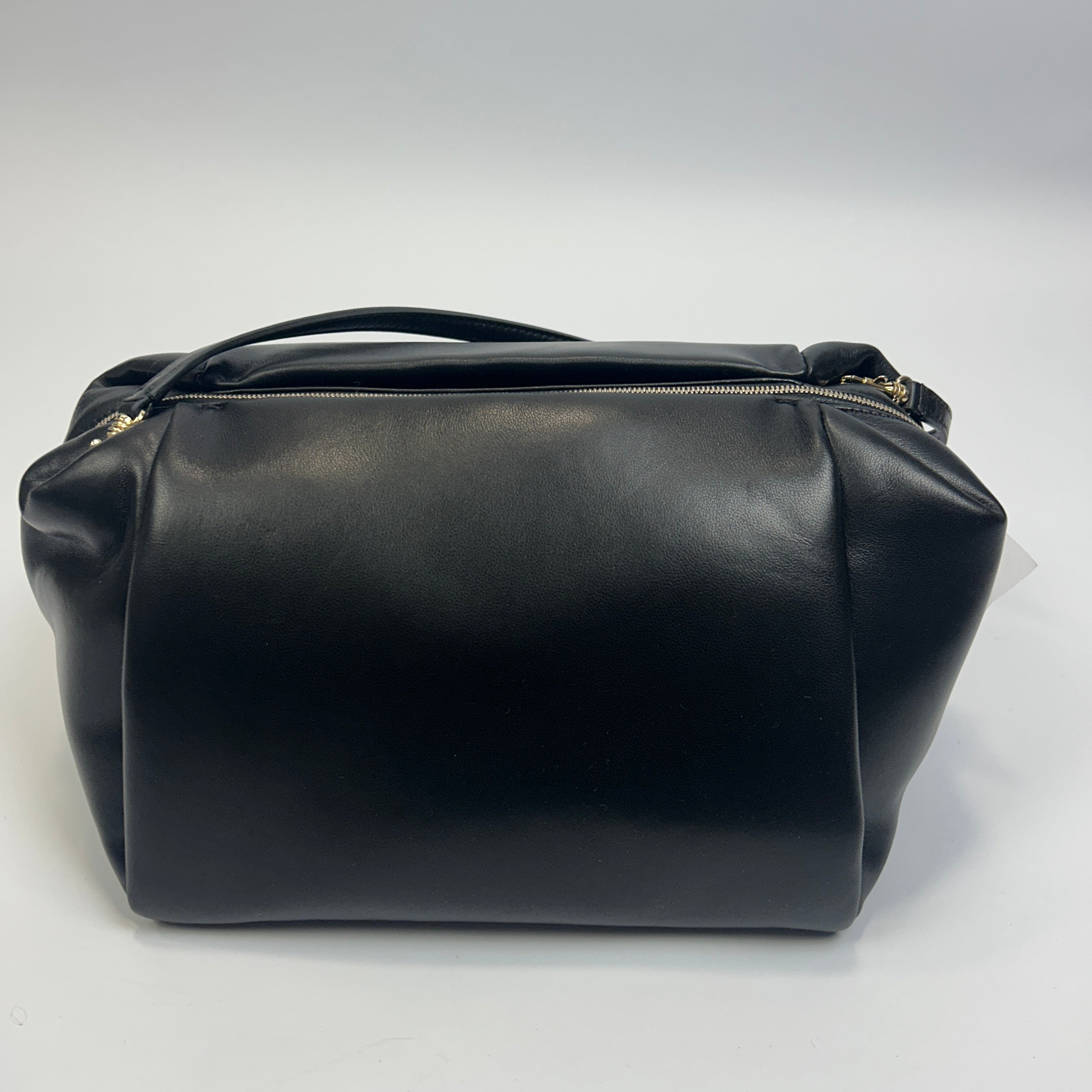 Carven New £1590 Black Soft Leather Marie Bag