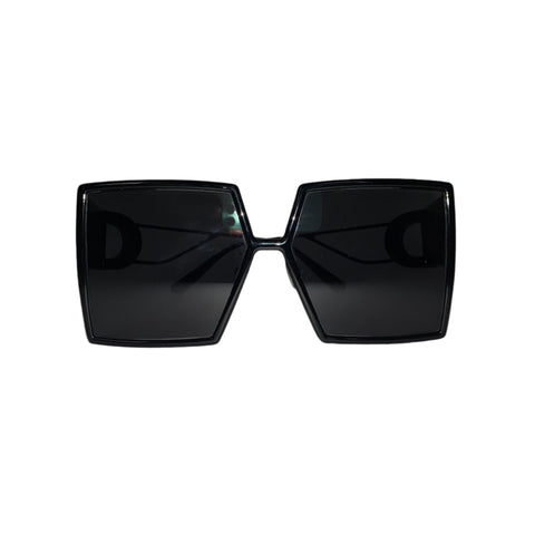 Dior £400 Montaigne Oversized Black Sunglasses