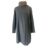 Brunello Cucinelli £3400 Grey Wool & Cashmere Coat S