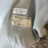 Brunello Cucinelli £3400 Grey Wool & Cashmere Coat S