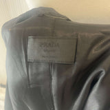 Prada Vintage Black Nylon Padded Coat S