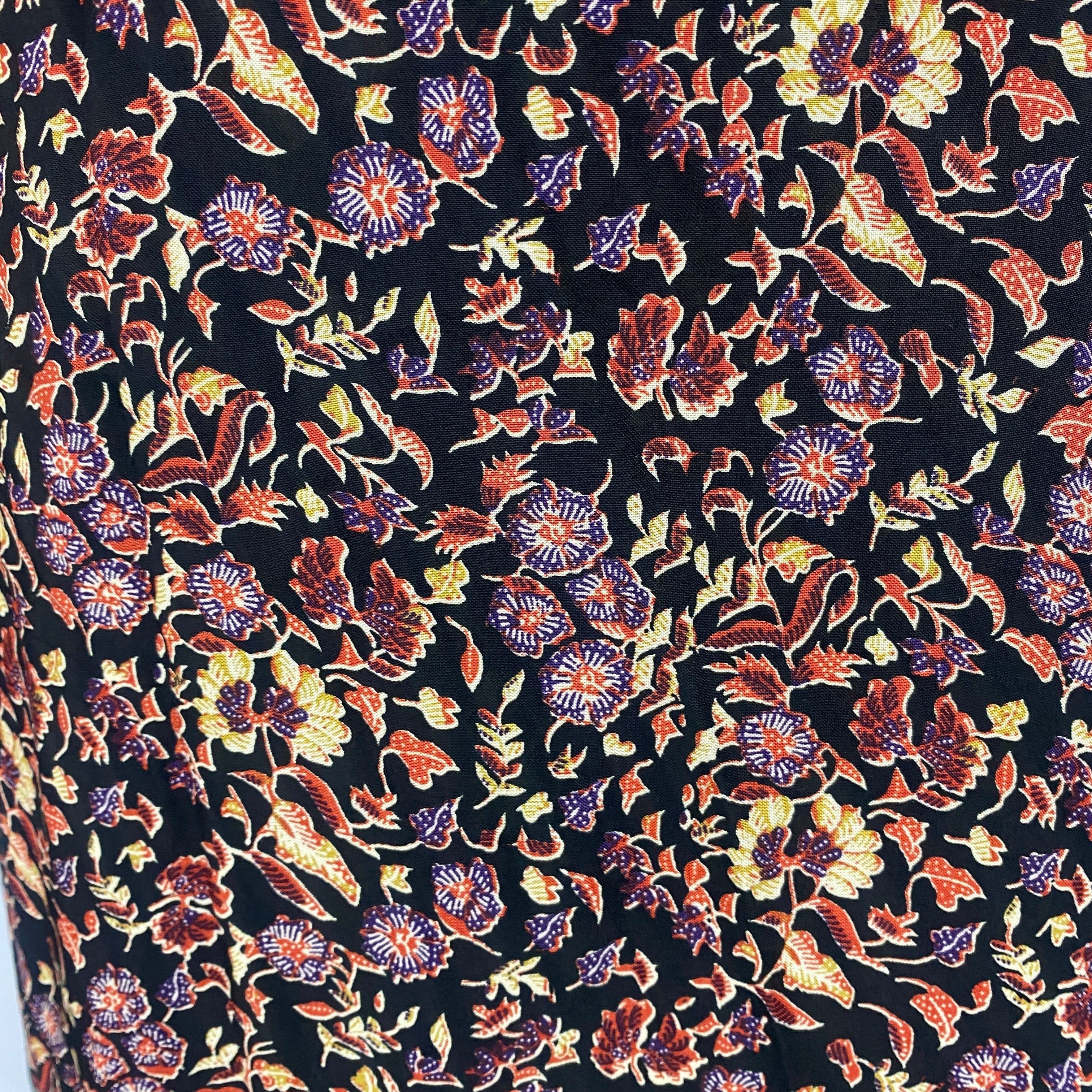 Natalie Martin Black Floral Wrap Maxi Dress M