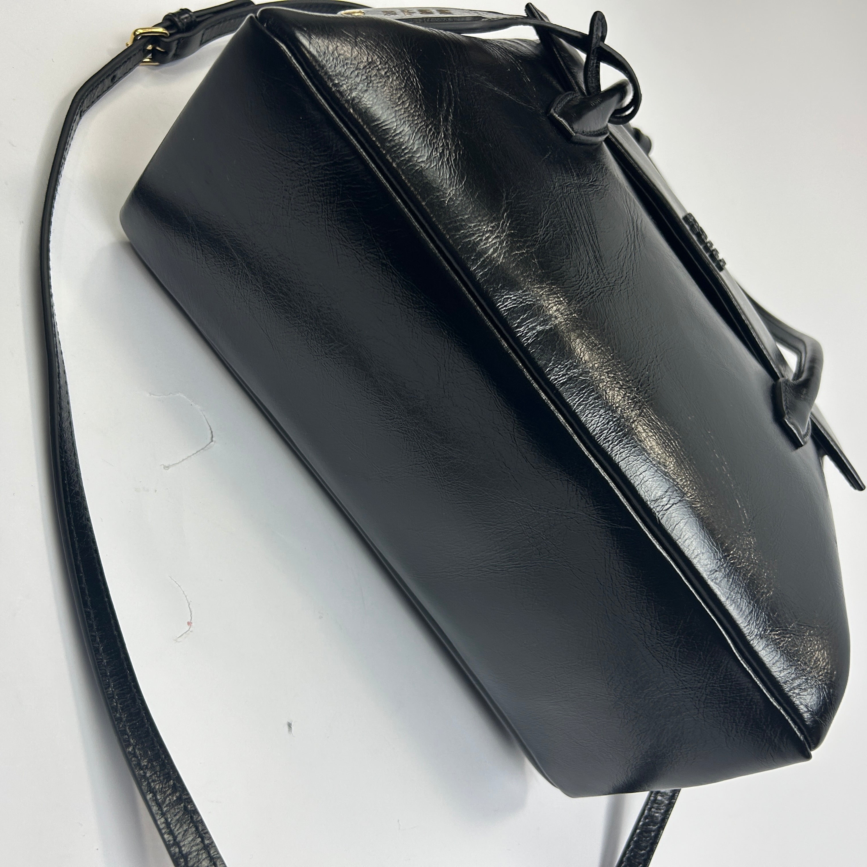 Miu Miu New £2750 Black Solitaire Leather Tote Bag