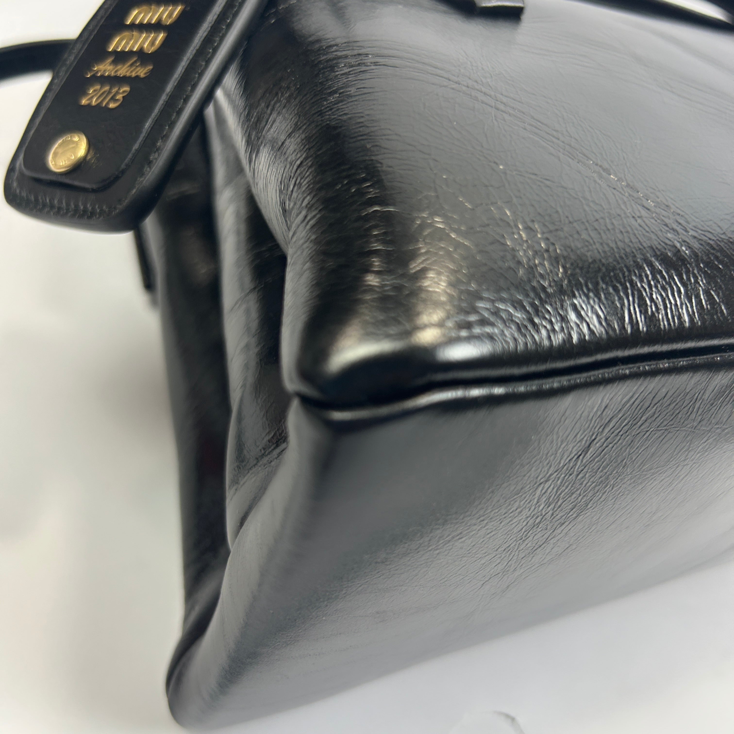 Miu Miu New £2750 Black Solitaire Leather Tote Bag