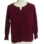 Jumper 1234 Ruby Red Cashmere Cardigan M/L