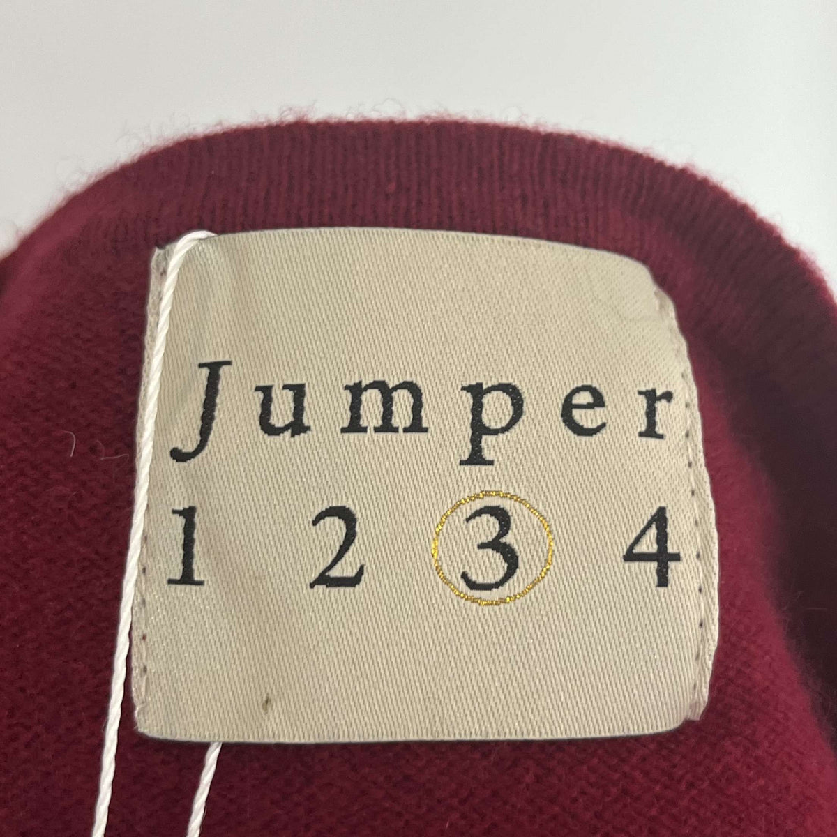 Jumper 1234 Ruby Red Cashmere Cardigan M/L