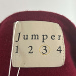 Jumper 1234 Ruby Red Cashmere Cardigan M/L