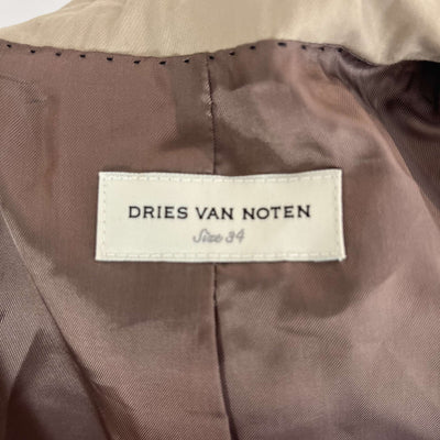 Dries Van Noten Beige Tailored Jacket XXS