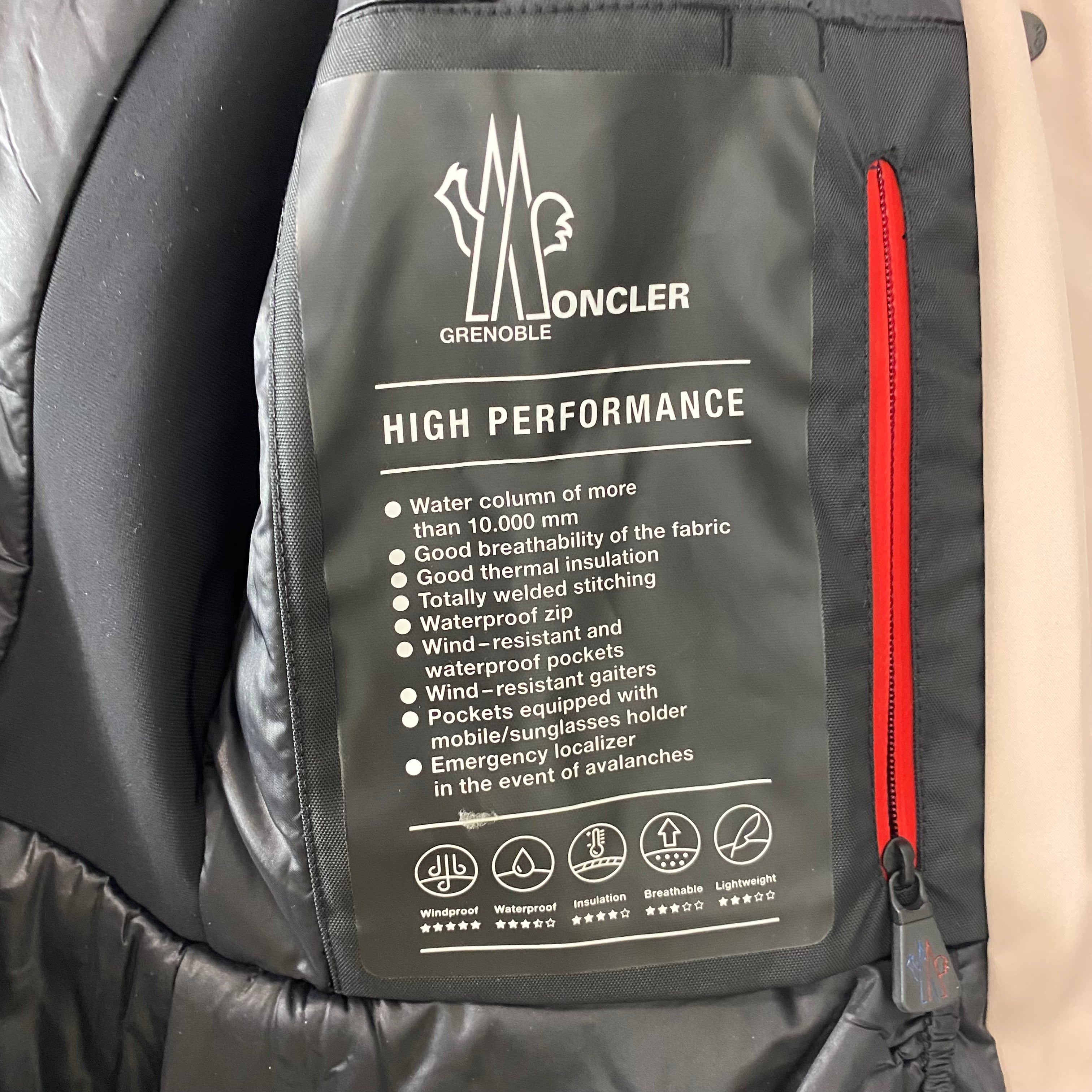 Moncler New £1500 Deep Cream Sappey Ski Jacket XS