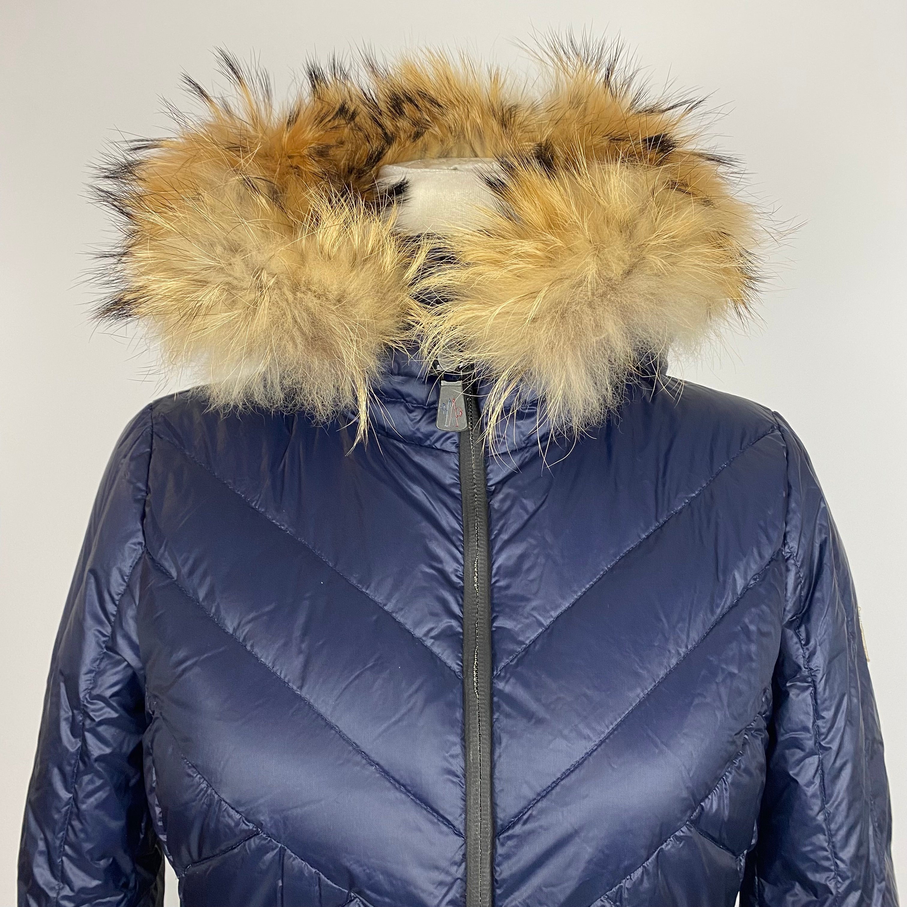 Moncler £1500 Navy Makalu Lightweight Ski Jacket XS