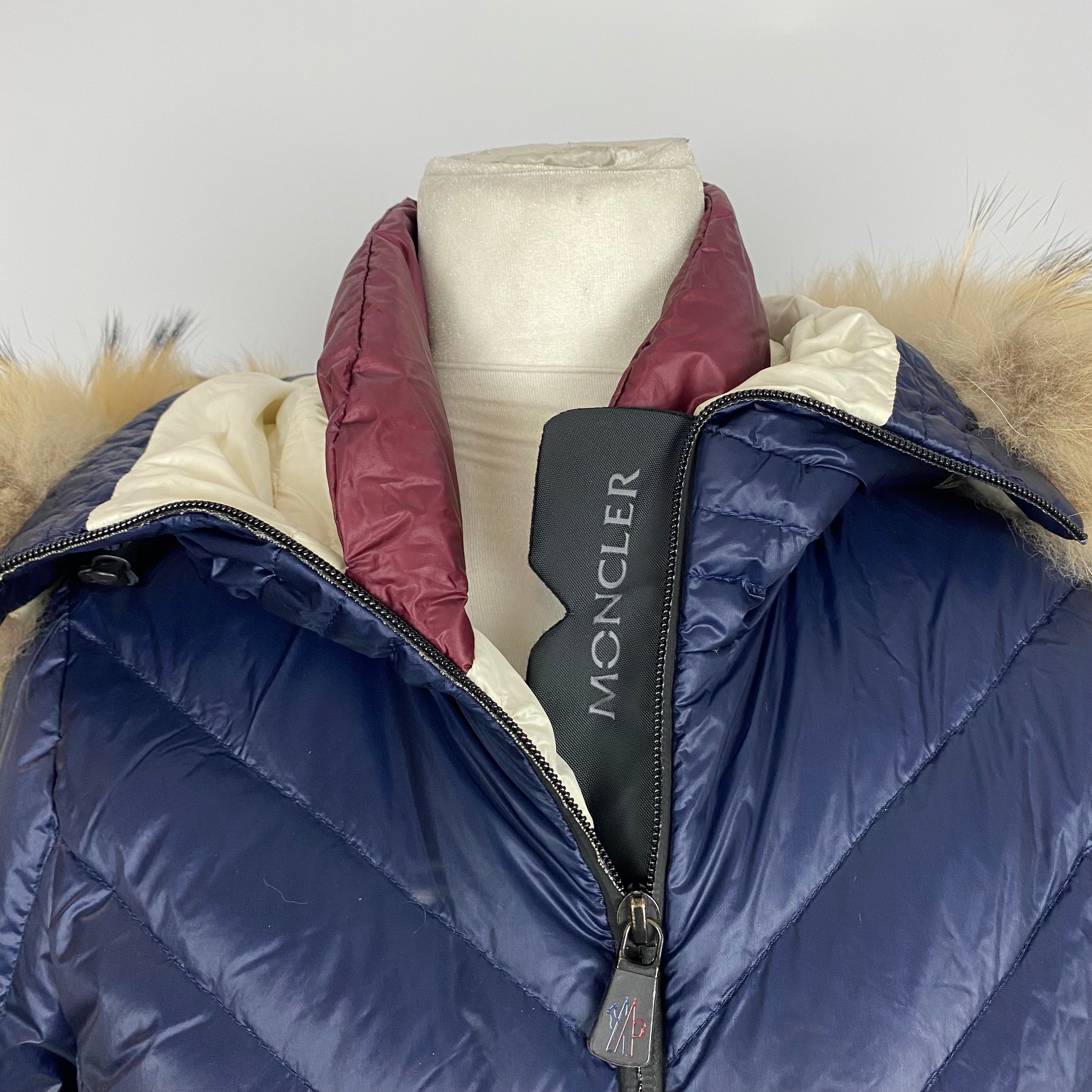 Moncler £1500 Navy Makalu Lightweight Ski Jacket XS