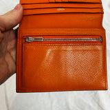 Hermes Orange Bearn Compact Wallet