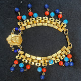 Miriam Haskell Vintage Egyptian Revival Bracelet