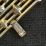 Trifari Vintage Articulated Gold & Crystal Bracelet & Earrings