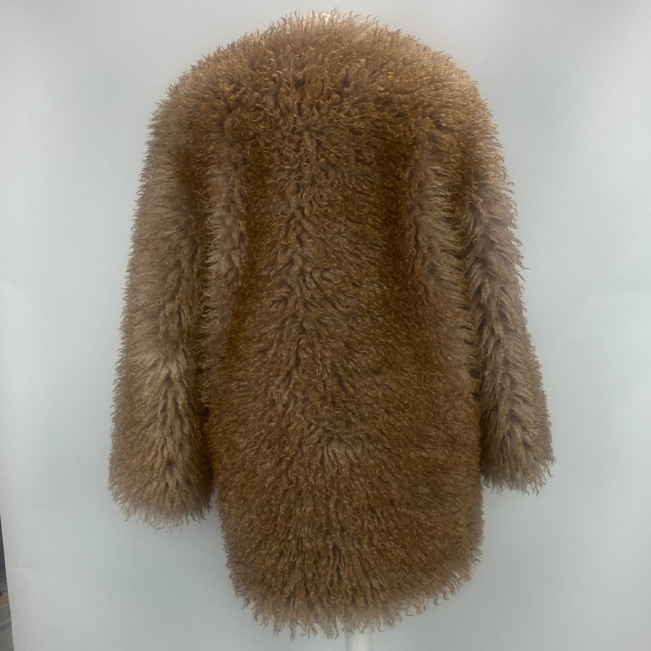 Sea New York New £650 Fawn Shaggy Fifi Faux Fur Jacket S