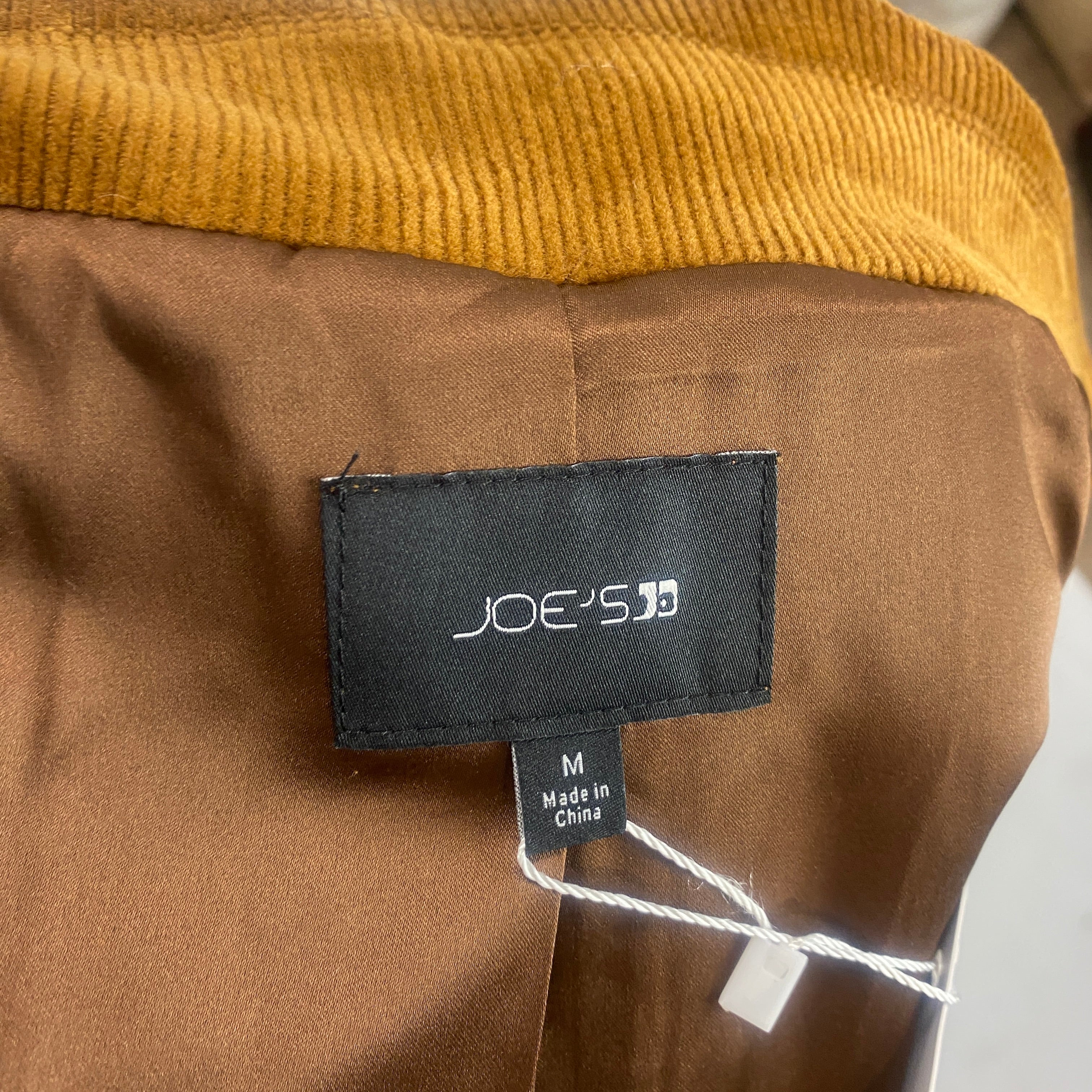 Joe's Jeans New £350 Pecan Corduroy Blazer M