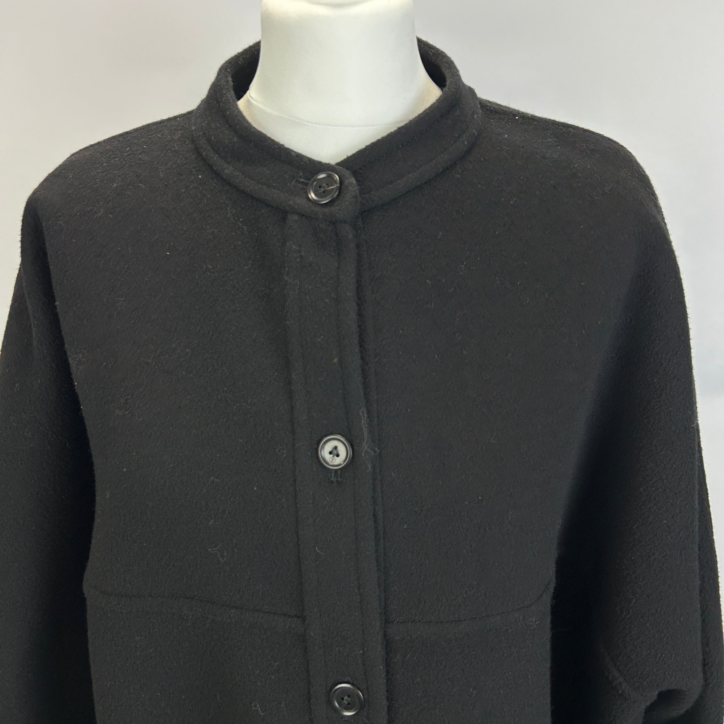 Louis Vuitton New £4250 Black & Daimer Print  Coat M/L/XL