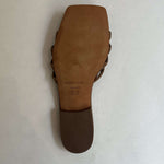 Vince Brand New Tan Leather Flat Sandals 38.5