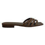 Vince Brand New Tan Leather Flat Sandals 38.5