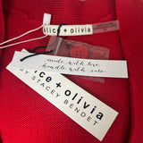 Alice & Olivia $550 Brand New Red Bengal Cat Cardigan S