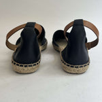 Tory Burch Navy Ponyskin Cutout Sandals 38.5