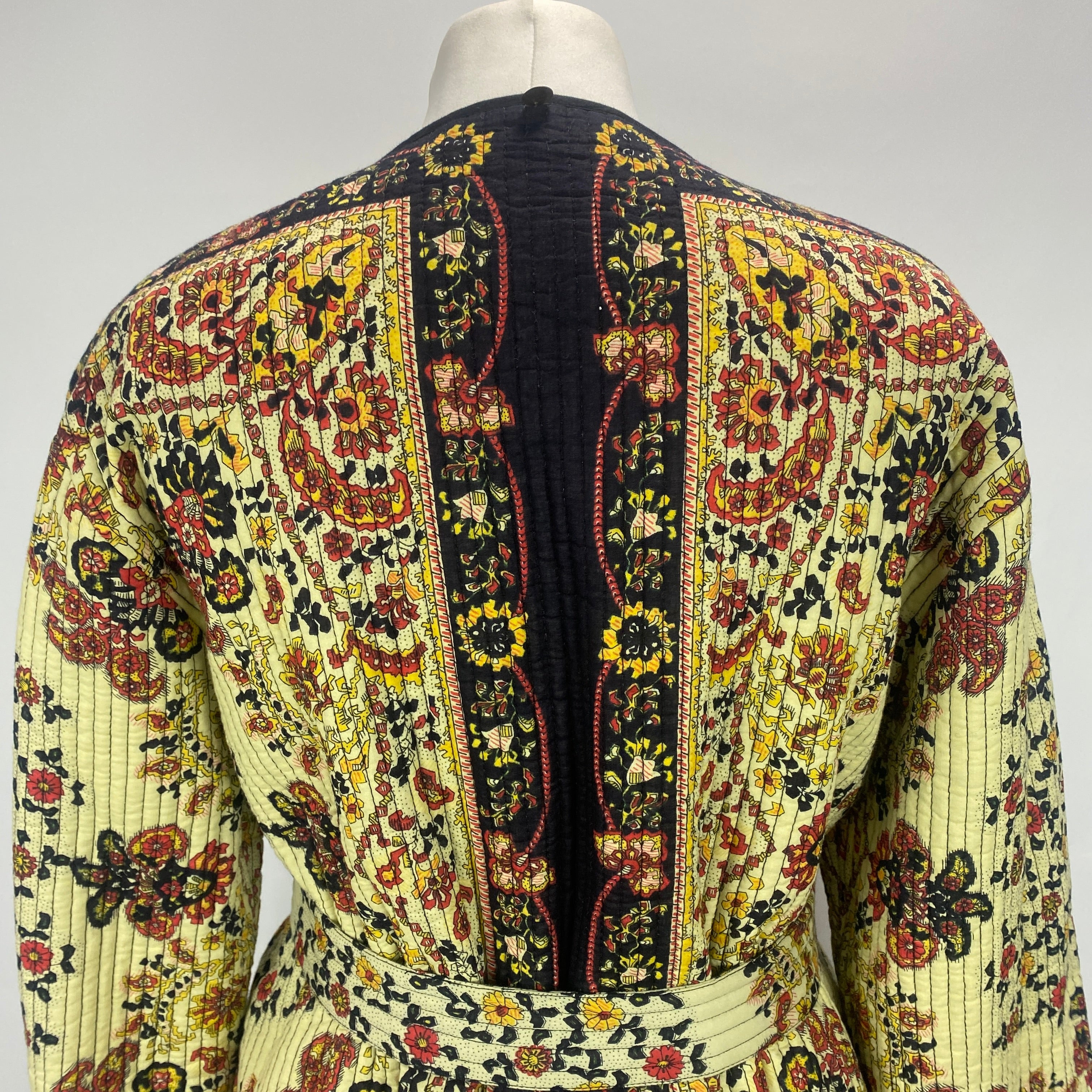 Antik Batik New £320 Floral Quilted Cotton Jacket S/M