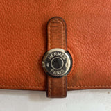 Hermes Orange Dogon Leather Wallet