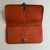 Hermes Orange Dogon Leather Wallet