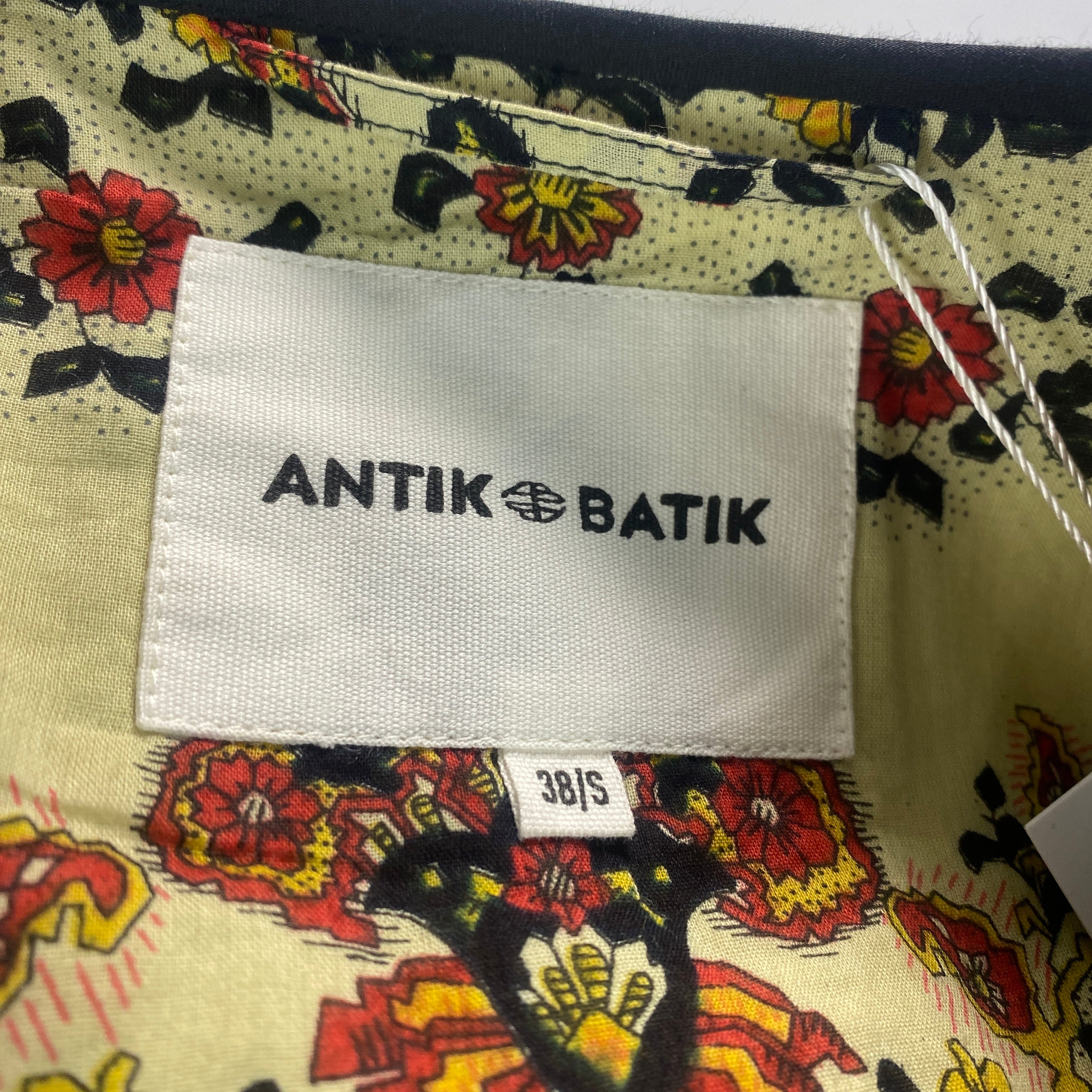 Antik Batik New £320 Floral Quilted Cotton Jacket S/M