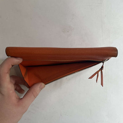 Hermes Orange Dogon Leather Wallet