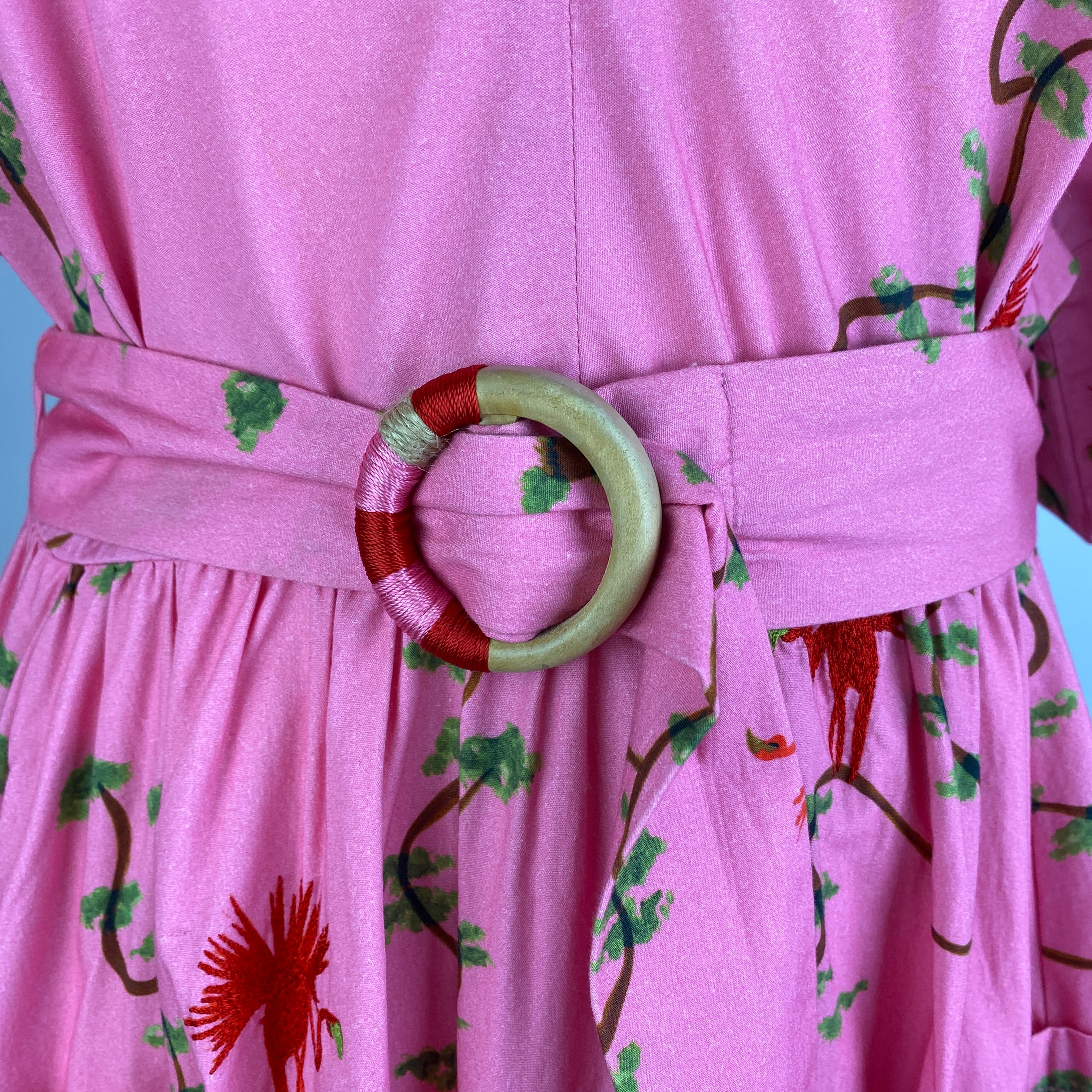 Hayley Menzies £450 Pink Print Memories of Utopia Maxi Dress L