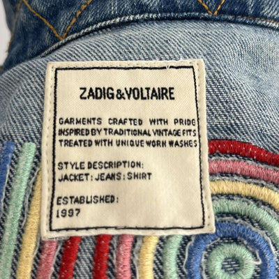 Zadig & Voltaire £290 Love Denim Jacket M