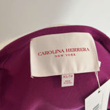 Carolina Herrera Brand New £800 Magenta Silk & Cotton Cardigan XS