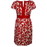Carolina Herrera Scarlet Print Silk & Cotton Dress S